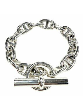 Hermes Chaine D'ancre MM 14 Links Bracelet Silver